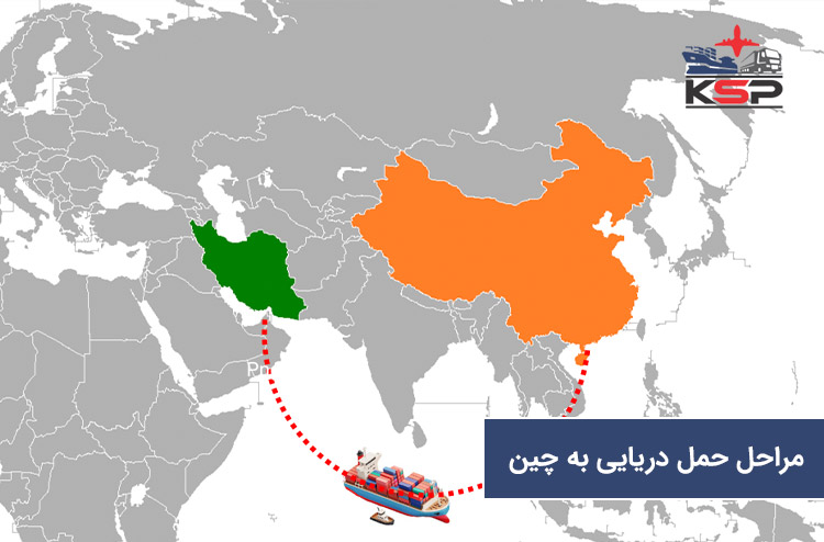 مراحل حمل دریایی به چین